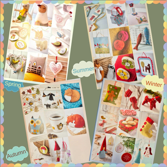 A Year of Felt Decorations: Easy-to-sew accessories for every season Book
