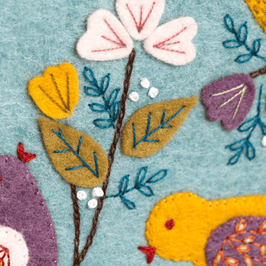 Dawn Chorus Felt Appliqué Hoop Kit