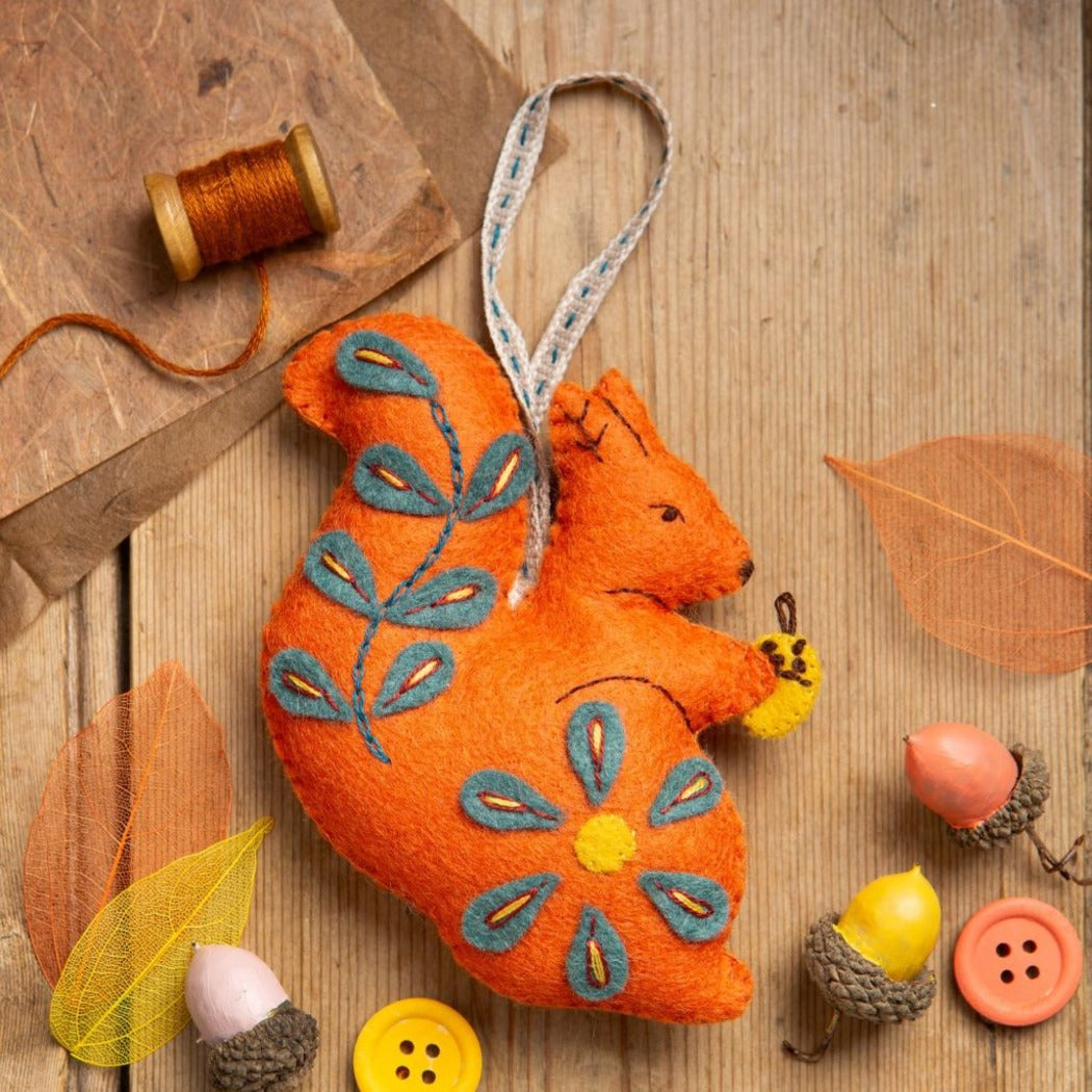 Felt Folk Squirrel Digital Pattern