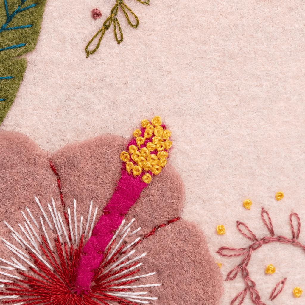 Hummingbird Felt Embroidery Hoop Kit