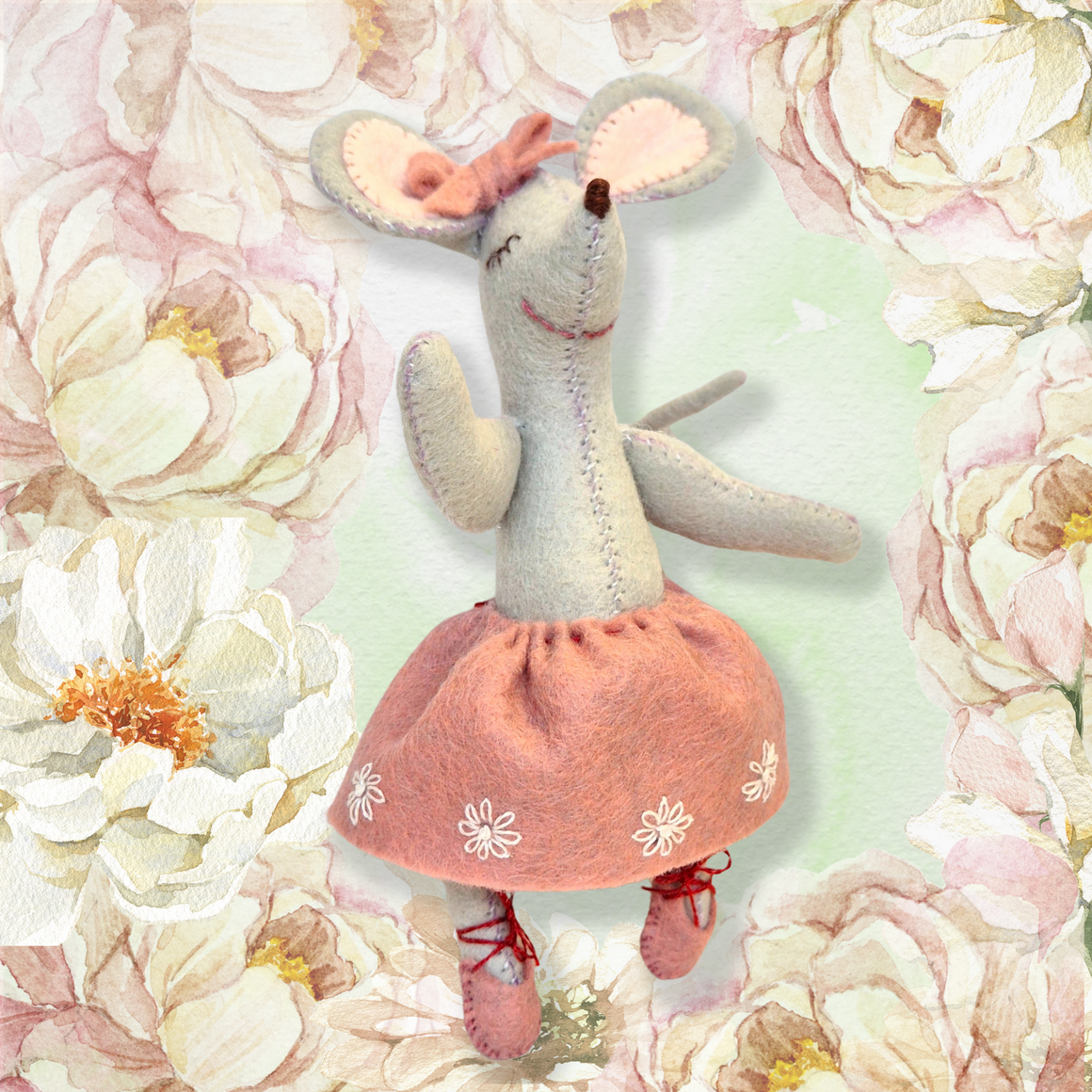 Little Mouse The Ballet Dancer Felt Craft Mini Kit