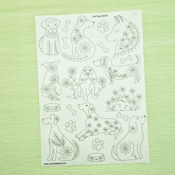 Folk Dogs Stick & Stitch