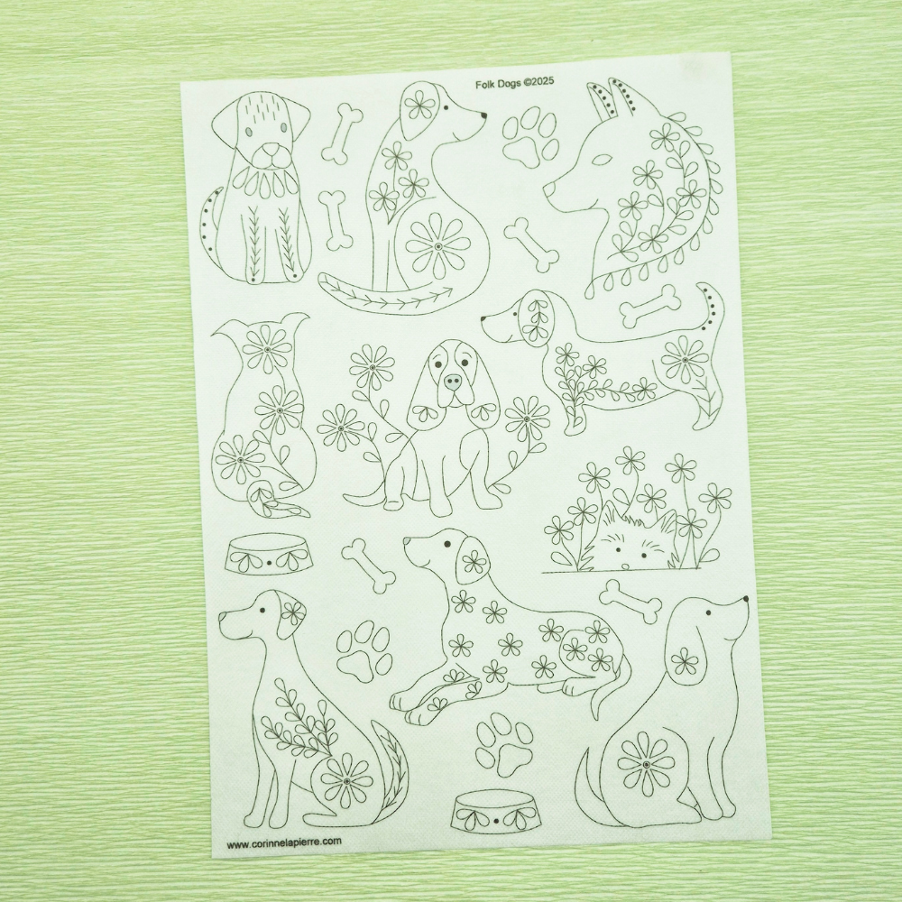 Folk Dogs Stick & Stitch