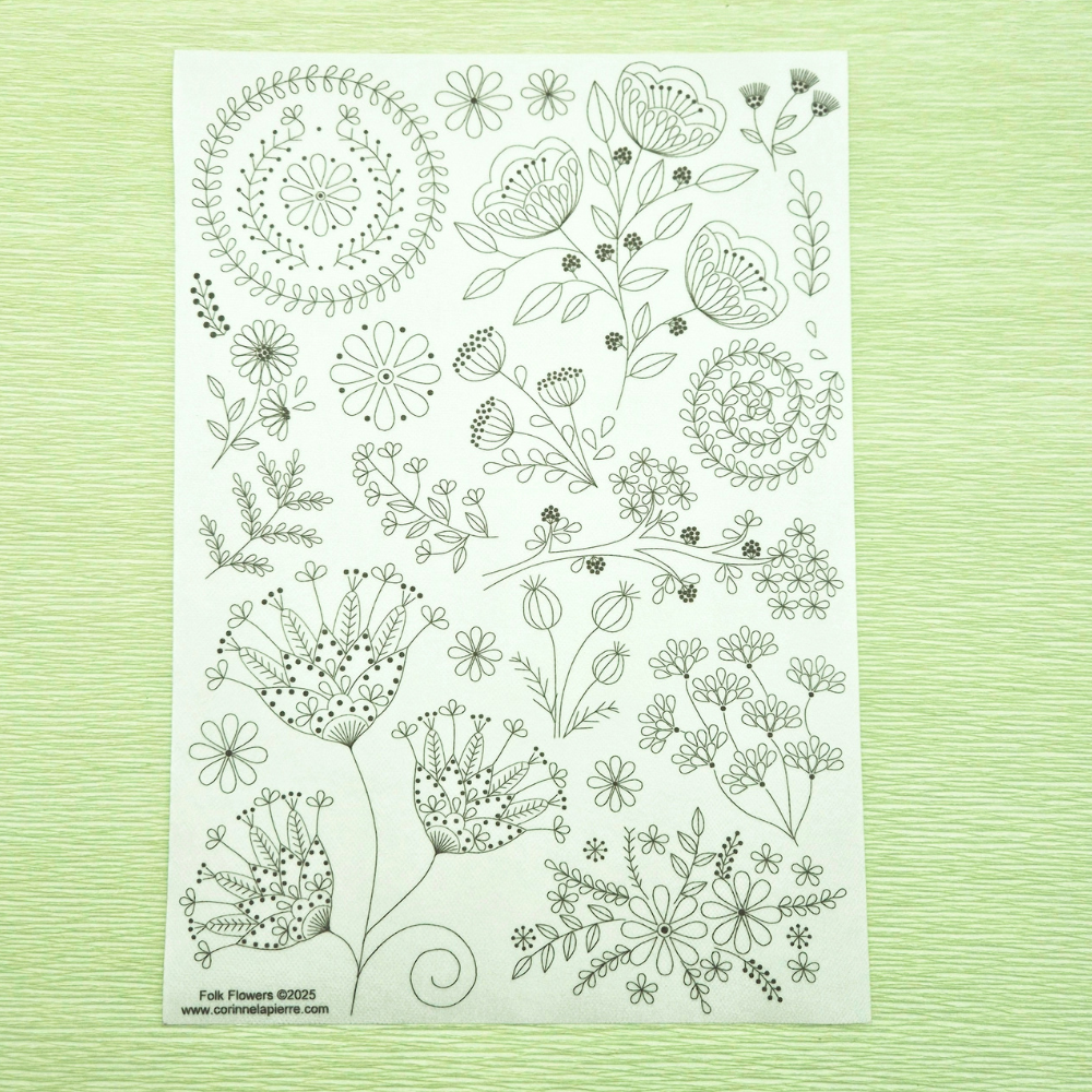 Folk Flowers Stick & Stitch