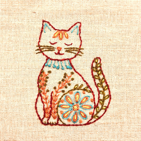 Folk Cats Stick & Stitch