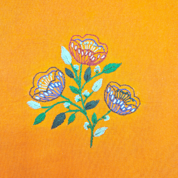Folk Flowers Stick & Stitch