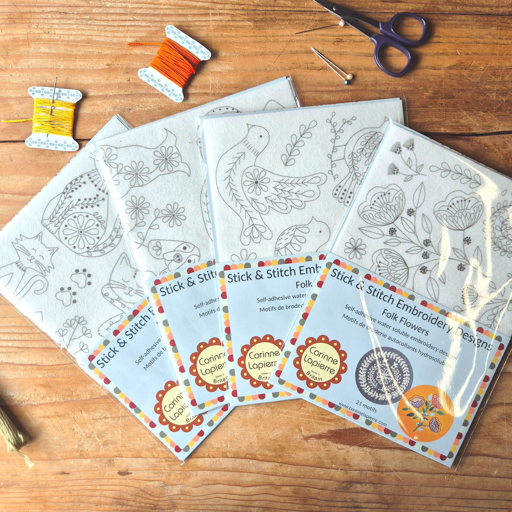 Folk Cats Stick & Stitch