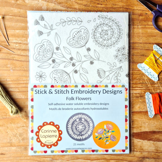 Folk Flowers Stick & Stitch