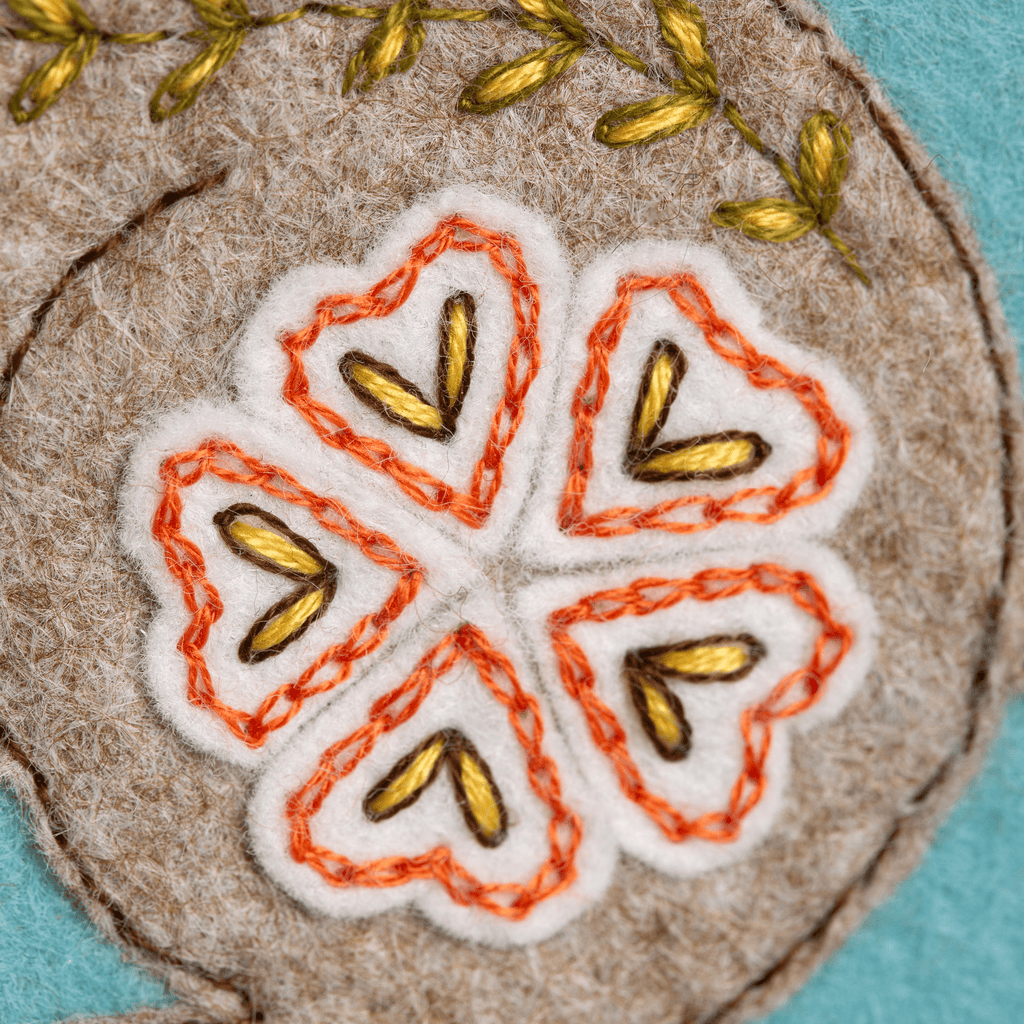 Felt Wild Hare Applique Hoop Kit
