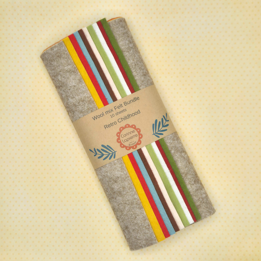 Felt Bundle of 10 Assorted 9" Squares