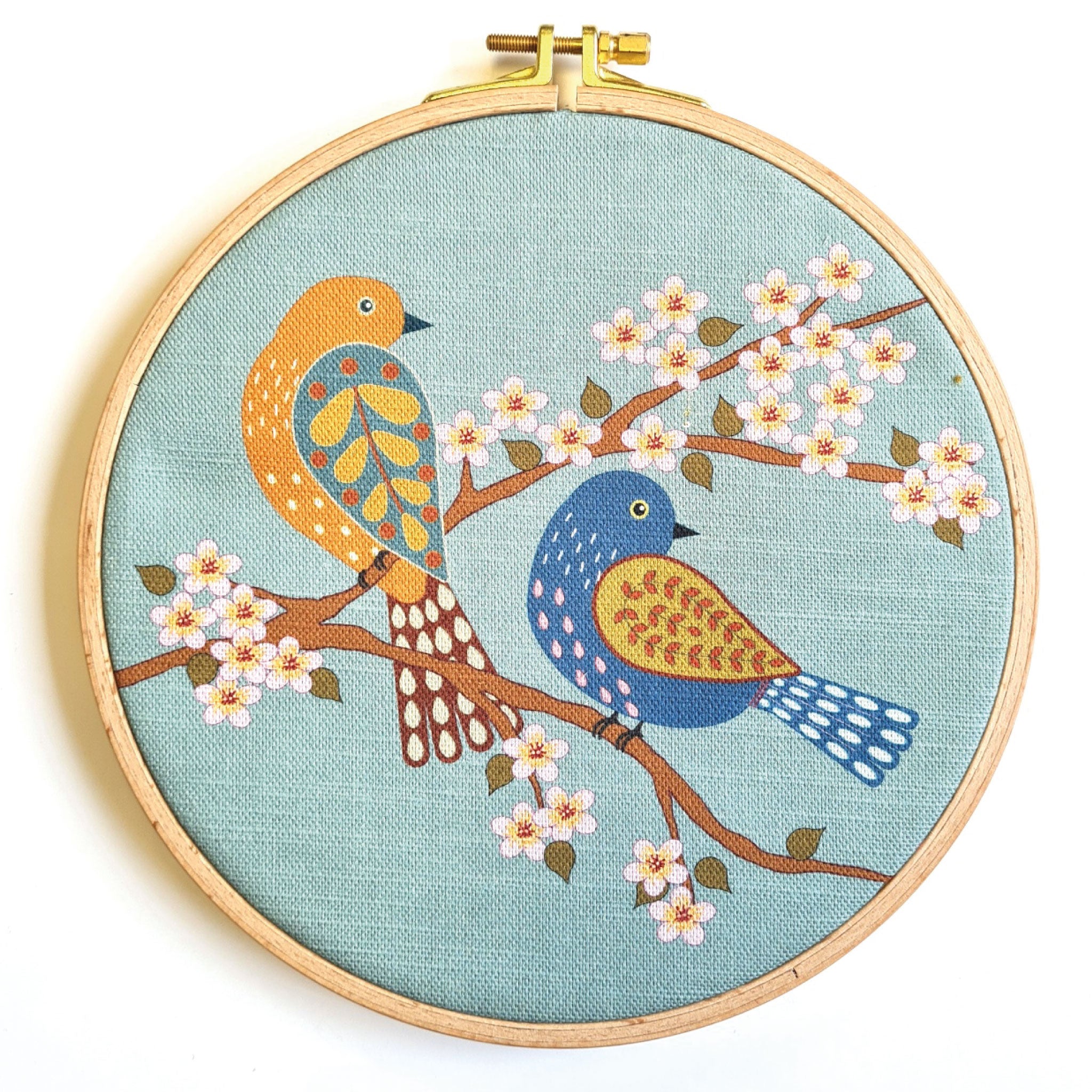 Embroidery kit 'Birds and blossom' - Daphne's Diary
