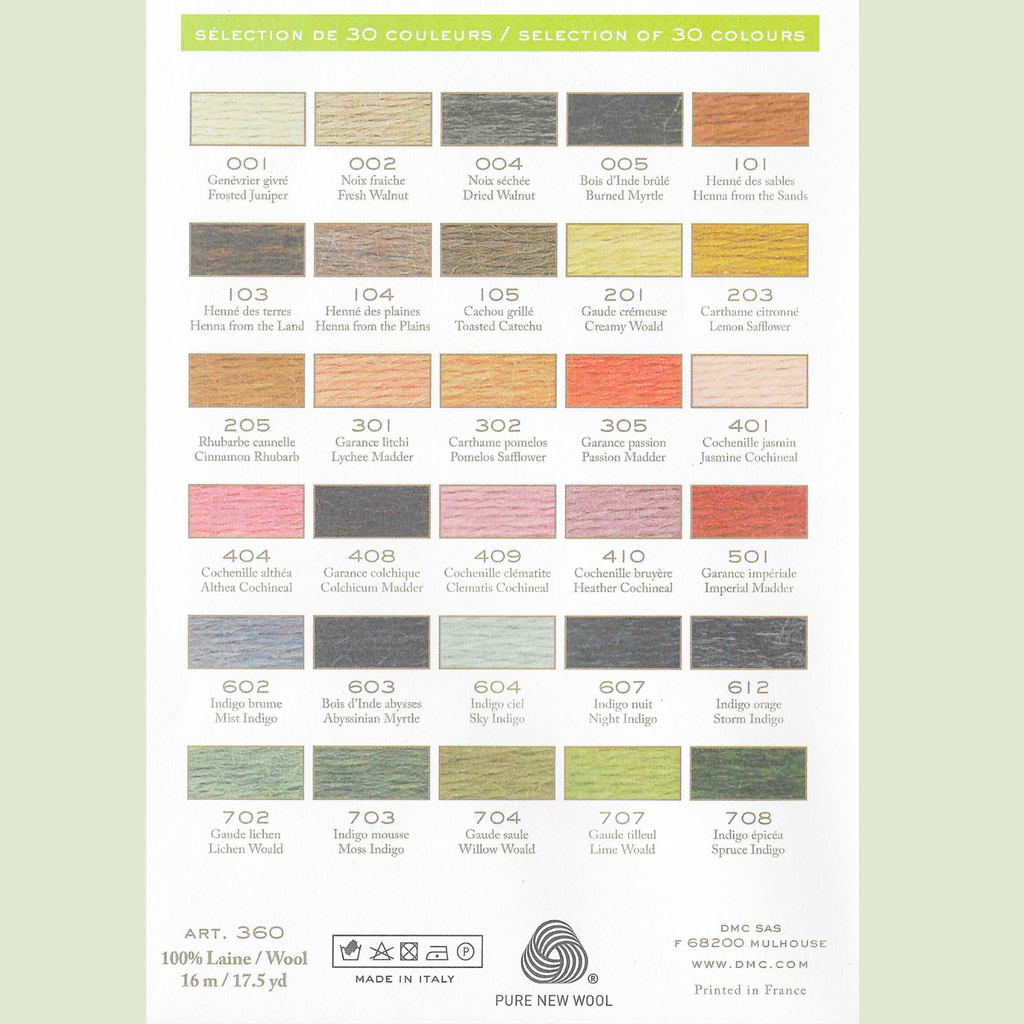 DMC Eco Vita Naturally Dyed Organic Wool Thread - Collector's Box of 30 Shades