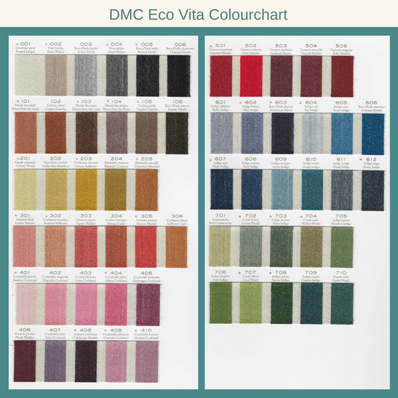 DMC Eco Vita Naturally Dyed Organic Wool Thread