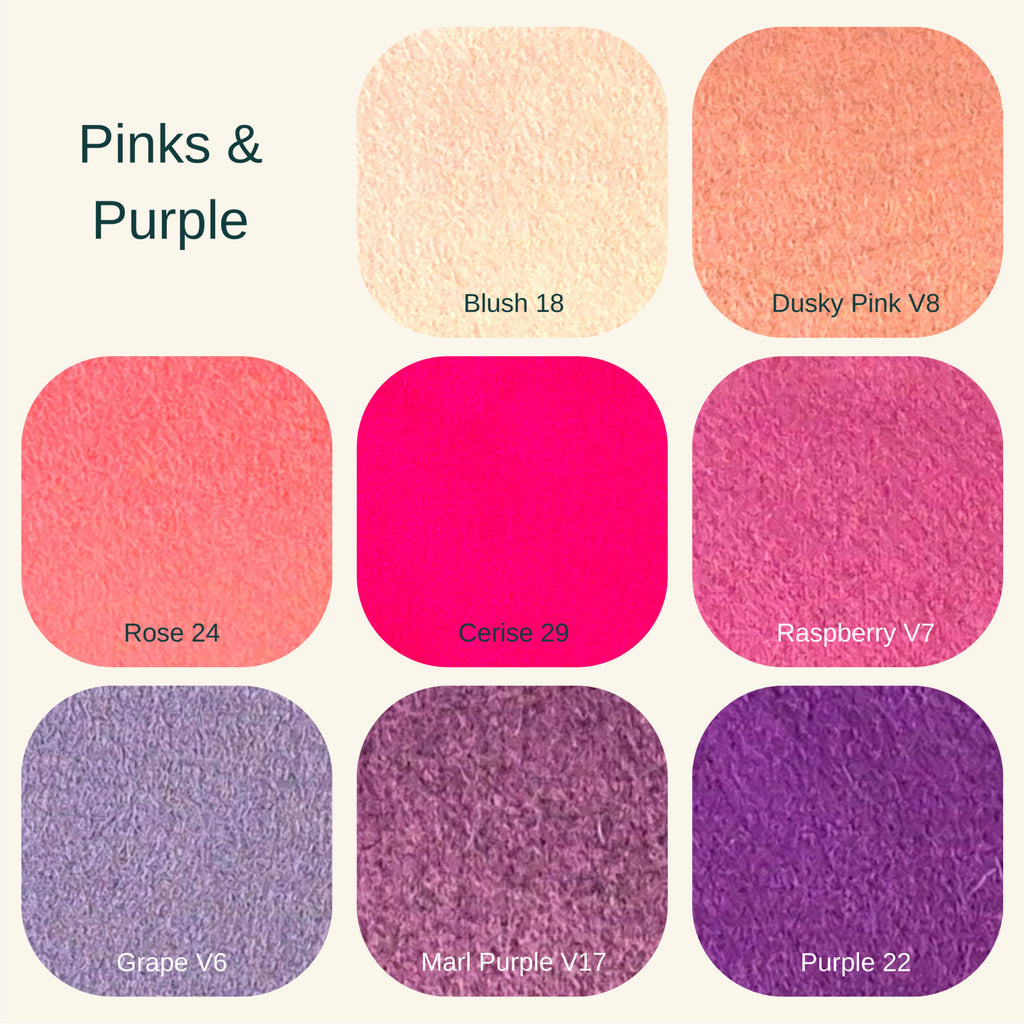 Felt by the 9" Square - All colours