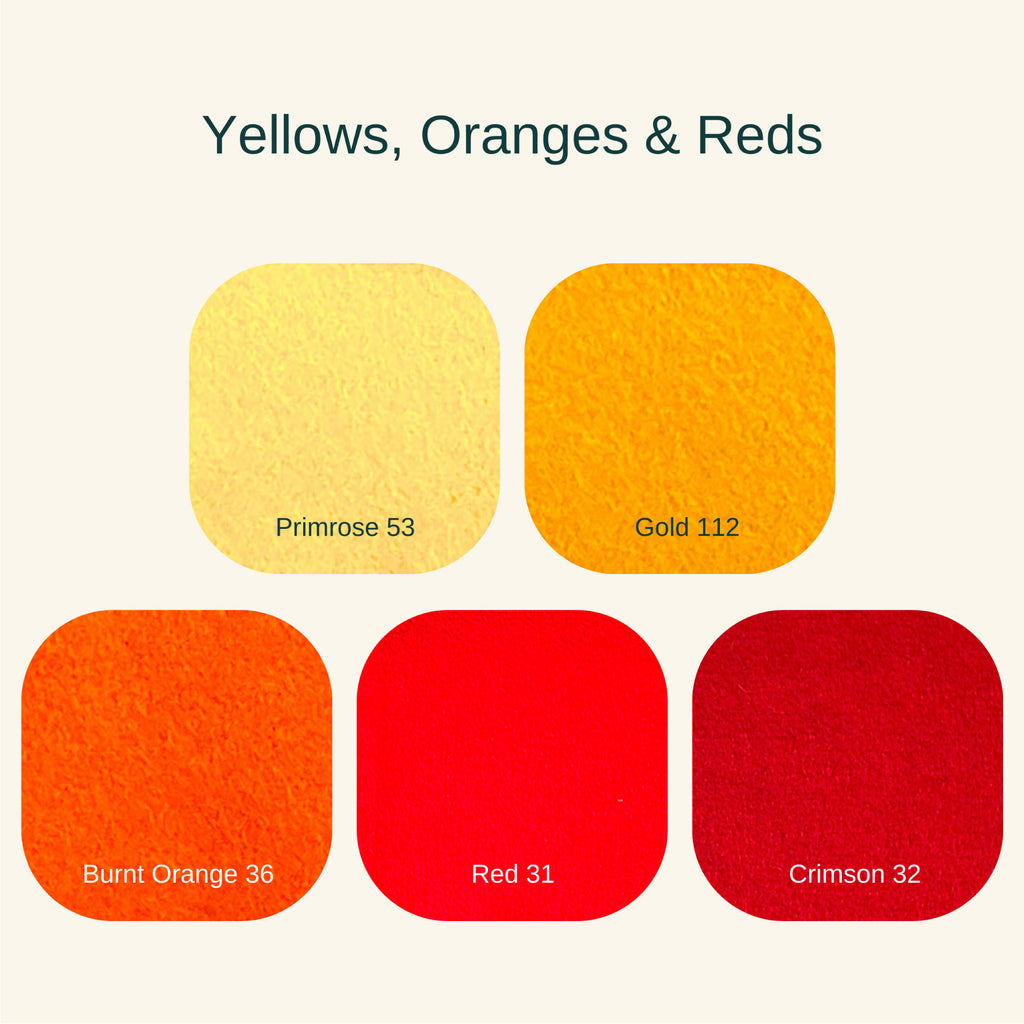 Felt by the 9" Square - All colours