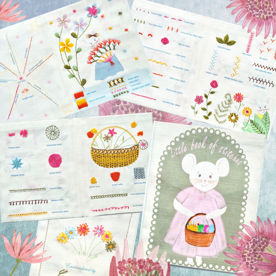Mouse Embroidery Sampler book