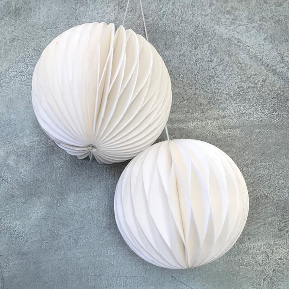 Paper Honeycomb Baubles