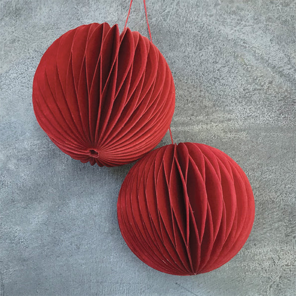 Paper Honeycomb Baubles