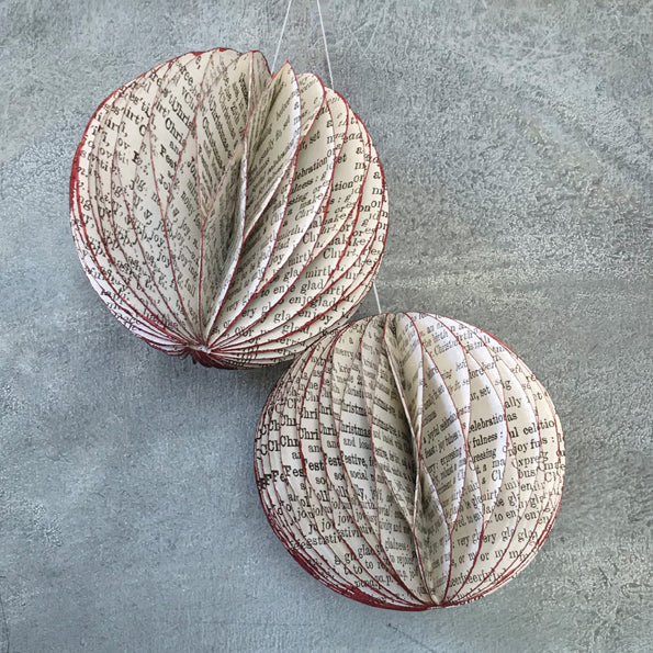 Paper Honeycomb Baubles