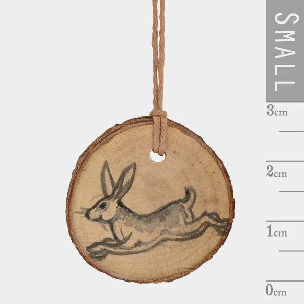 Corinne Lapierre Round Woodland Tag - Hare