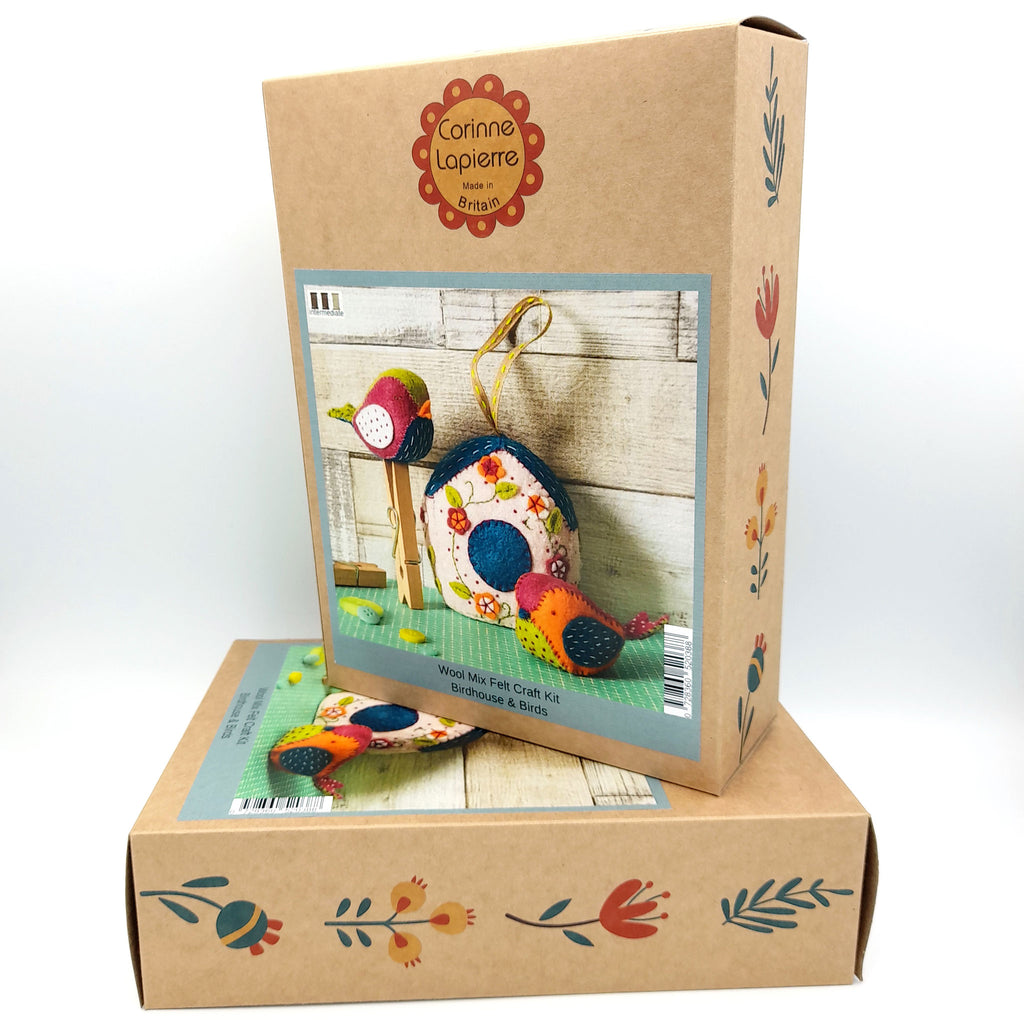 Birdhouse and Birds Felt Craft Kit