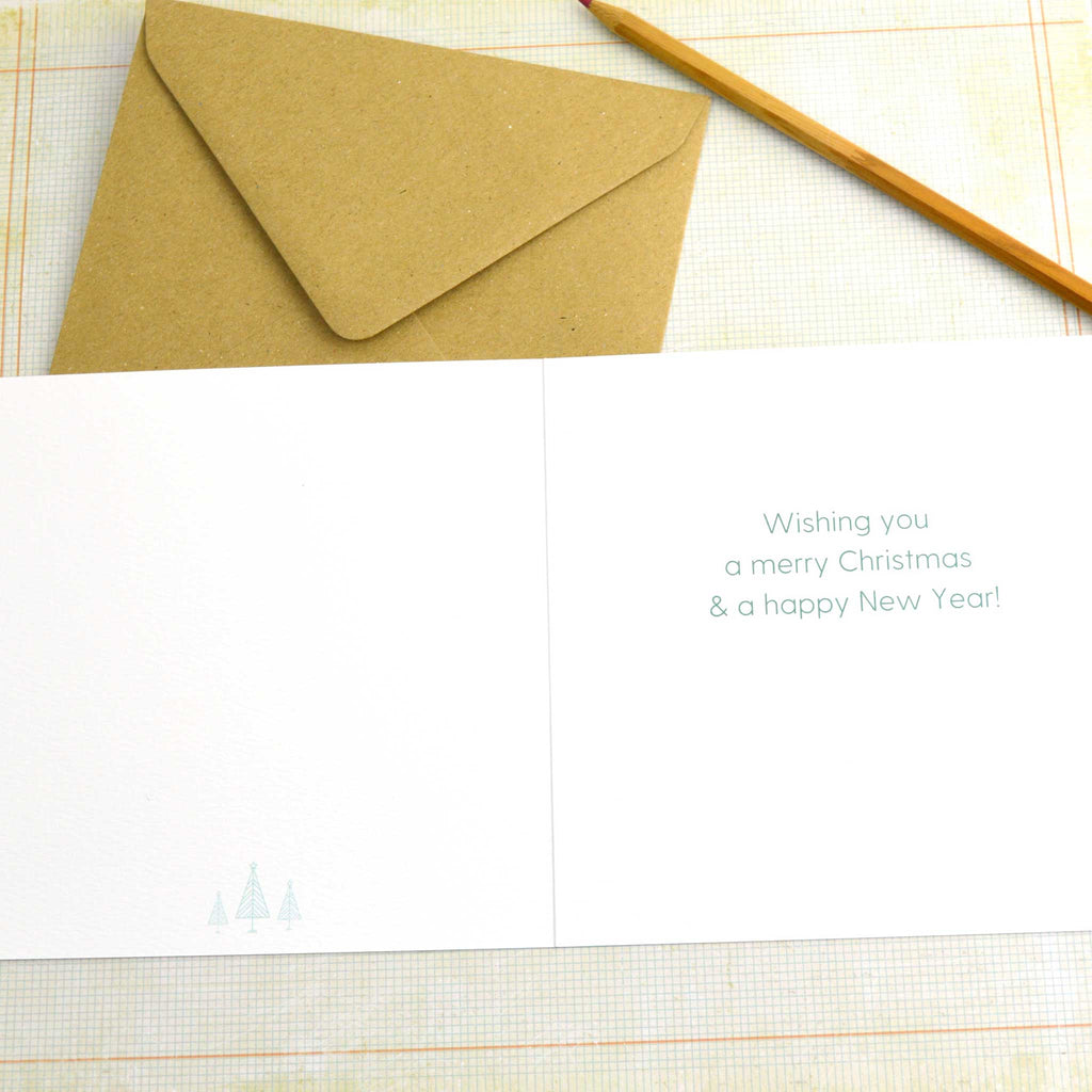 Corinne Lapierre Gingerbread Man Christmas Card inside message