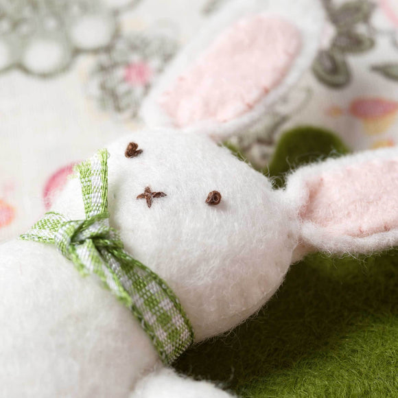 Corinne Lapierre Bunny in Carrot Bed Felt Craft Kit.  