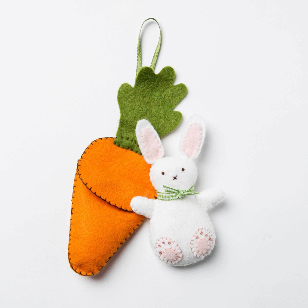 Corinne Lapierre Bunny in Carrot Bed Felt Craft Kit