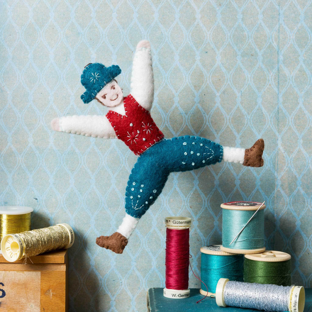 Corinne Lapierre Lord a-Leaping from 12 Days of Christmas Felt Craft Kit. Lord a leaping.