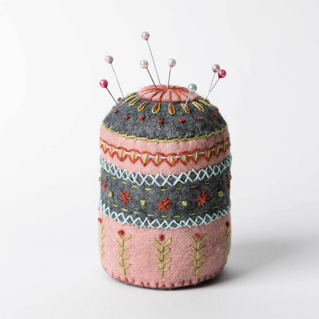 Corinne Lapierre Felt Pin Cushion Embroidery Craft Kit