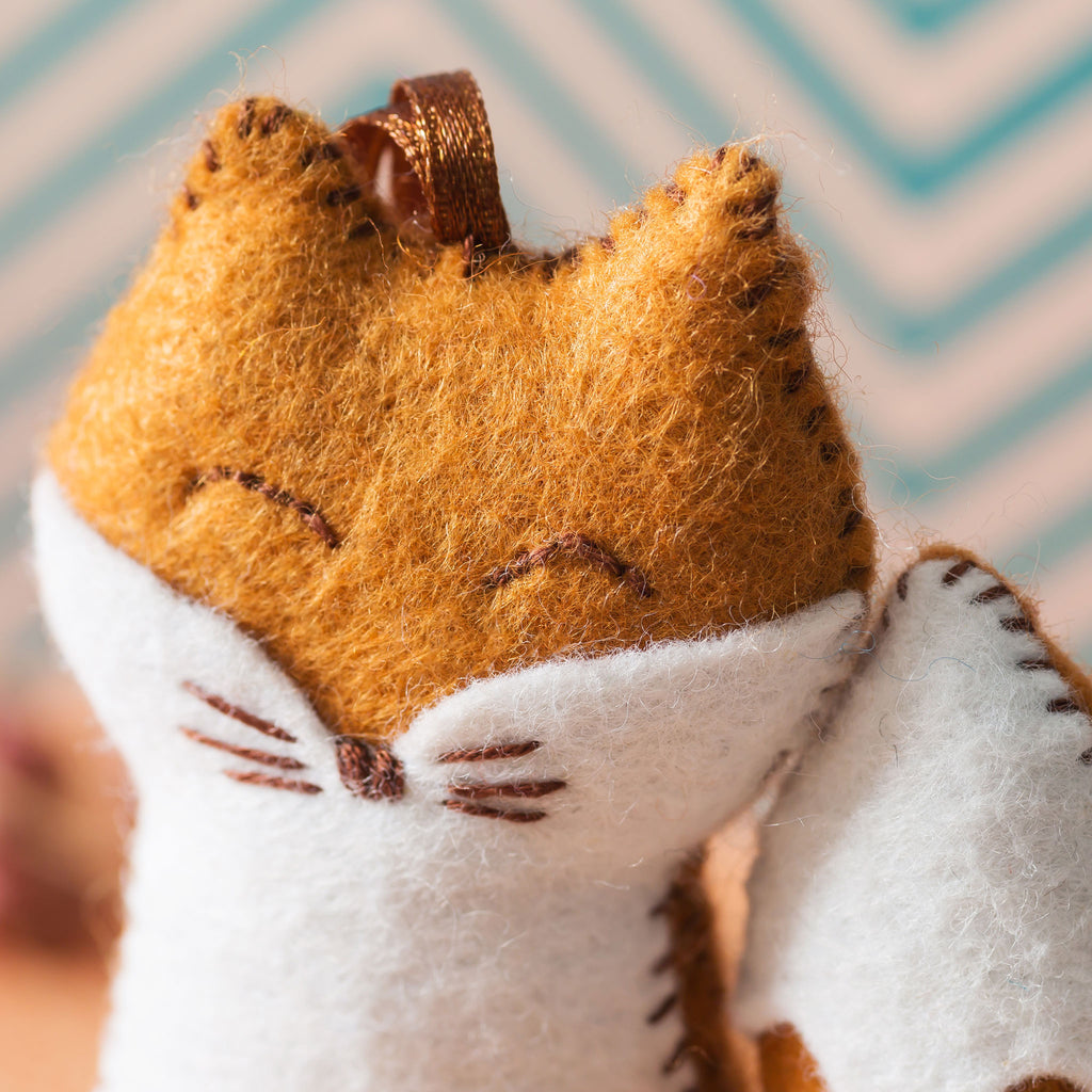 Corinne Lapierre Fox Felt Craft Kit Head Detail