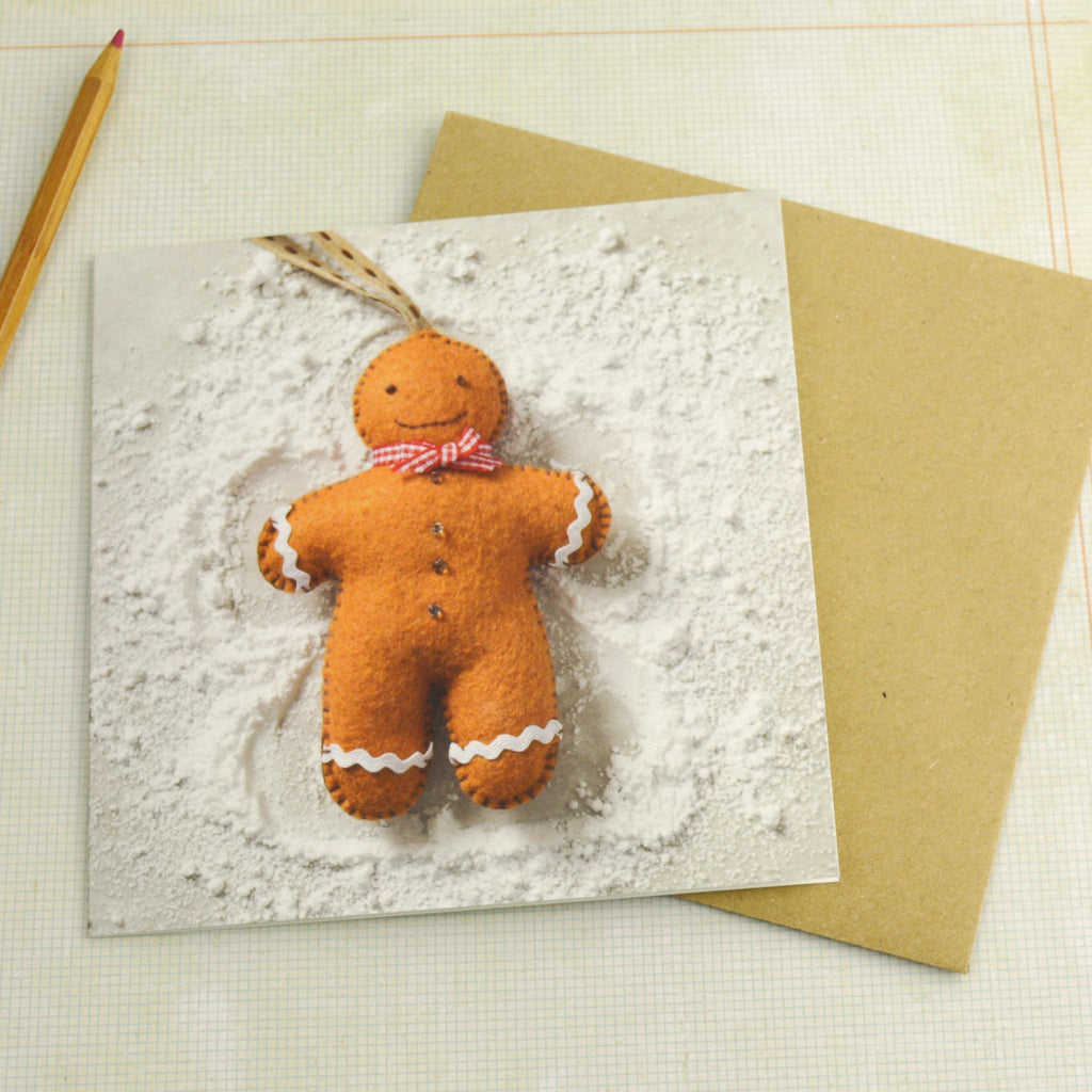 Corinne Lapierre Gingerbread Man Christmas Card with envelope