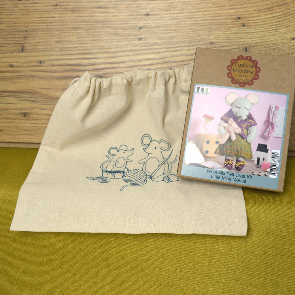 Mice Pouch - Cotton Drawstring