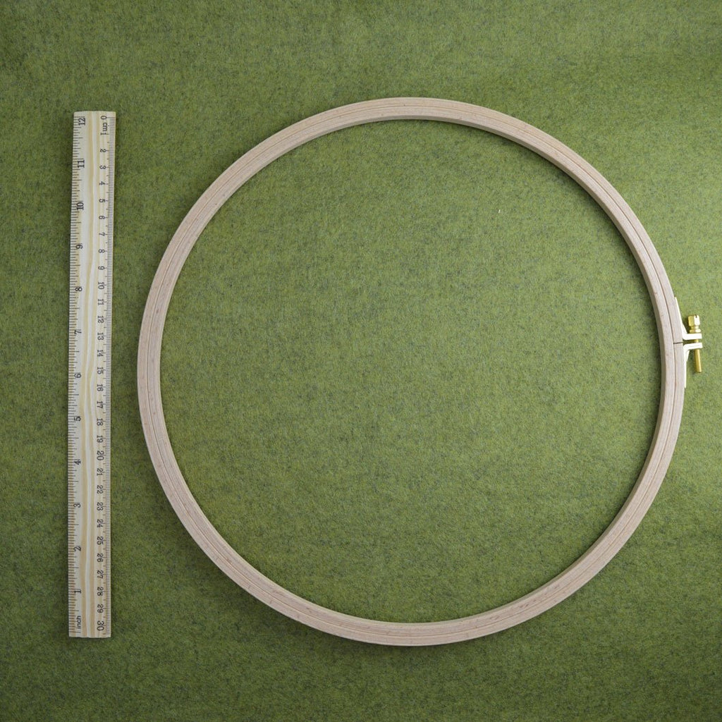 31cm Corinne Lapierre Screwed Wooden Embroidery Hoop