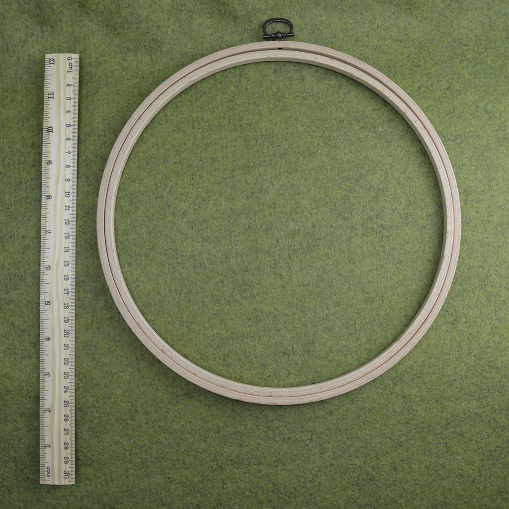 25cm wooden frame embroidery hoop