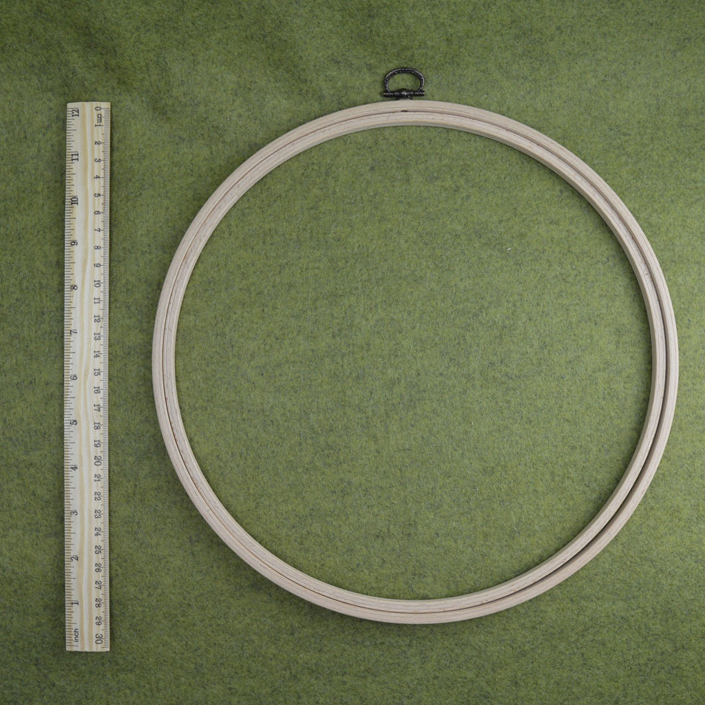 28cm wooden frame embroidery hoop