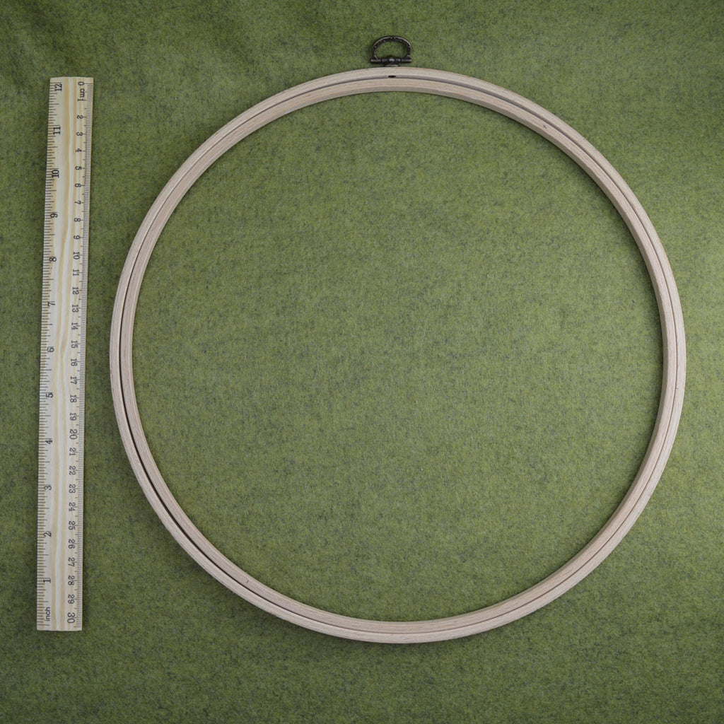 31cm wooden frame embroidery hoop