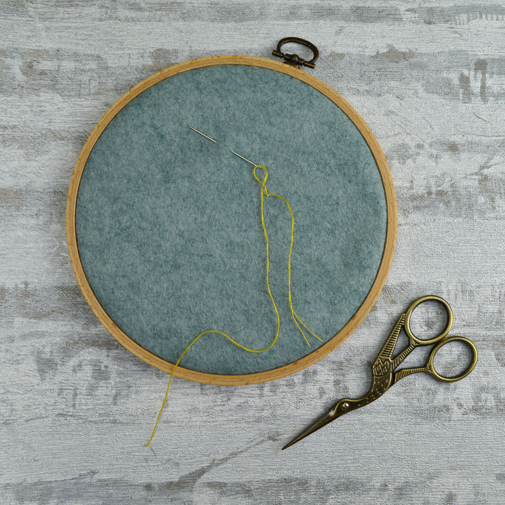 Corinne Lapierre Wooden Frame Embroidery Hoop with felt