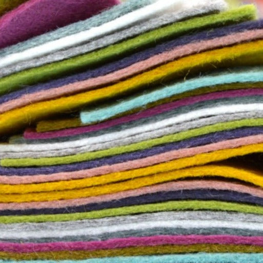 Felt by the 9" Square - All colours