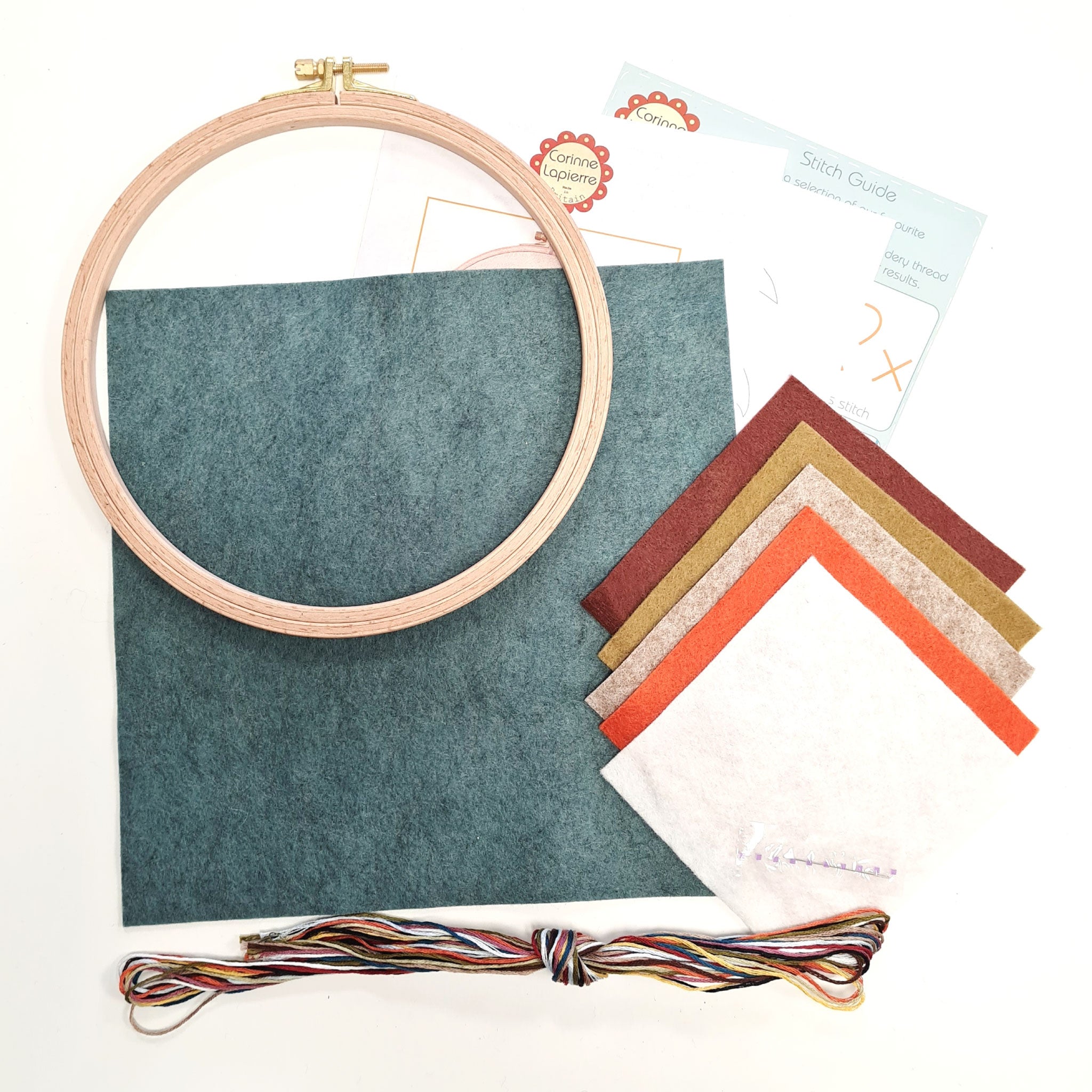 Corinne Lapierre Wool Hoop Kits